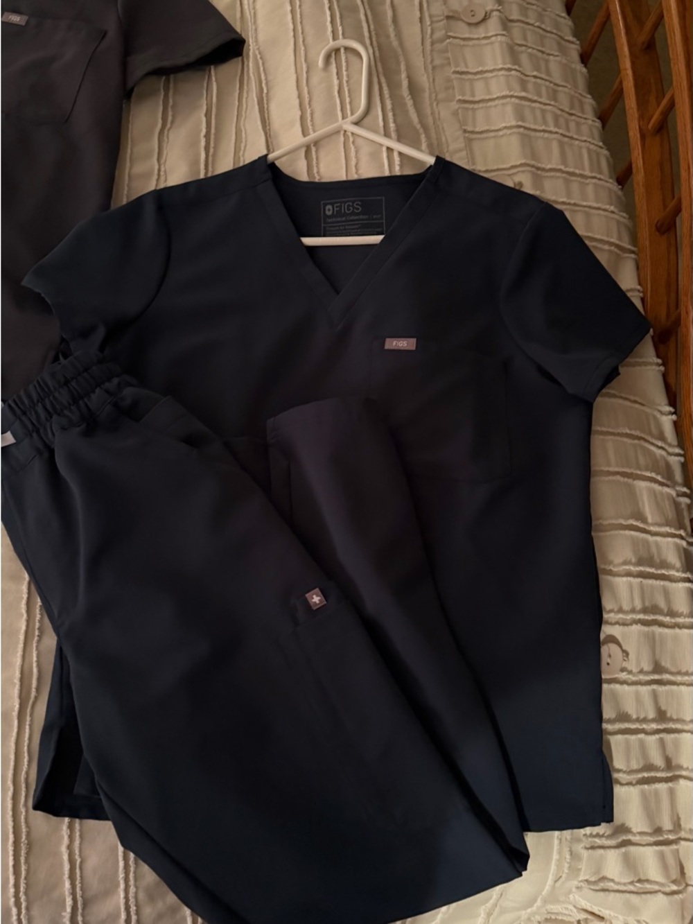Figs Dark Harbor V-Neck Scrub Set
  NEVER WORN. Med top/small pants